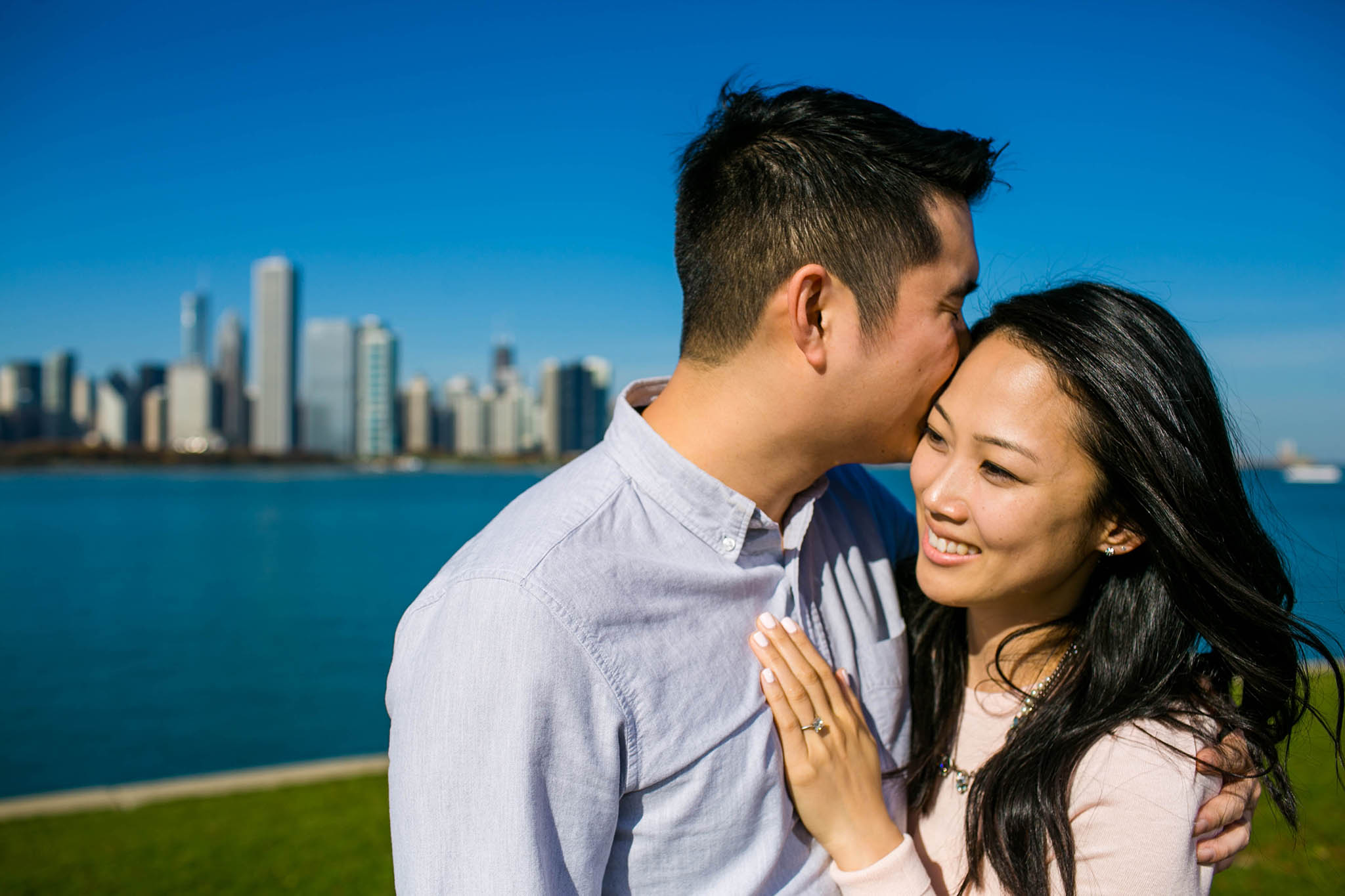 chicago fall engagement