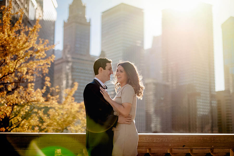 Chicago Fall Engagement Photography / Shannon & Kevin